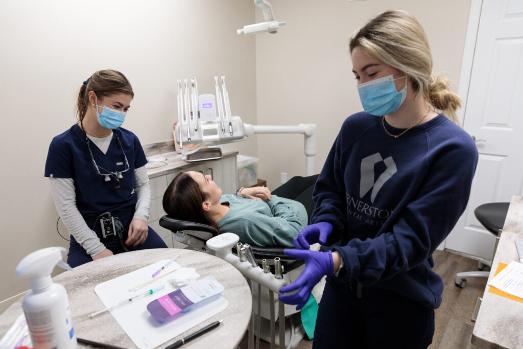 Cornerstone Dental Arts dentist with a patient in Knoxville, TN