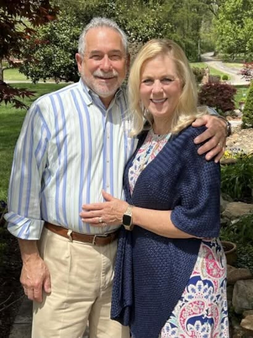 Dr. Gary Kinder of Cornerstone Dental with his wife Sharon in Knoxville, TN