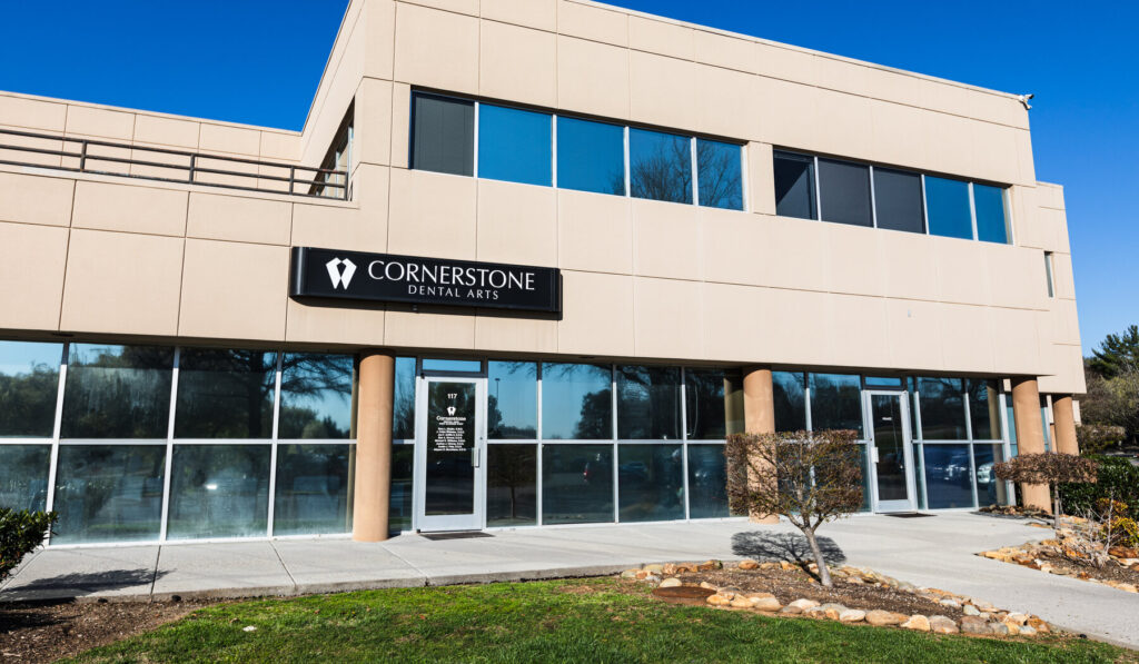 Cornerstone Dental Arts Fort Sanders West office building exterior in Knoxville, TN