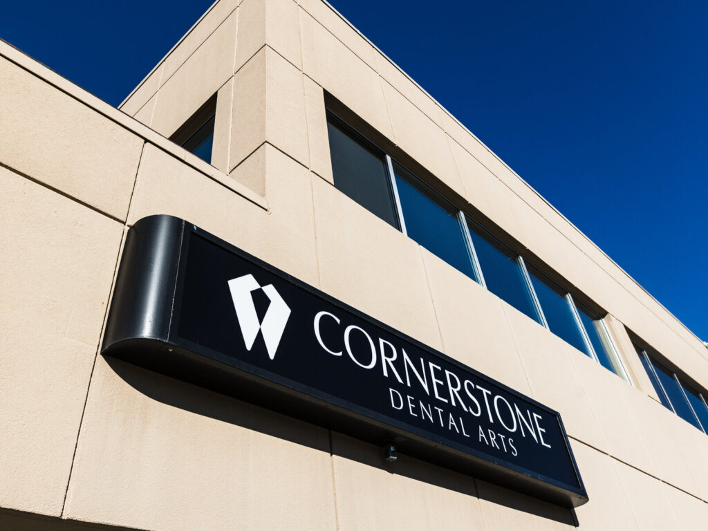 Cornerstone Dental Arts signage at the Fort Sanders West office in Knoxville, TN