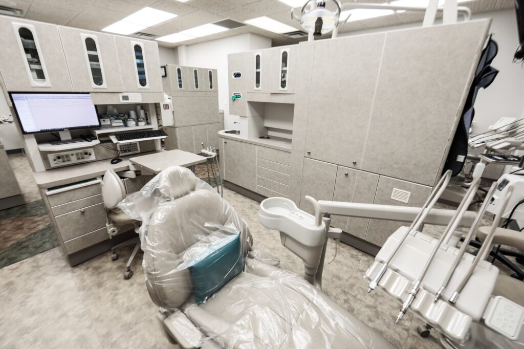 Dental operatory with digital charting at Cornerstone Dental Arts Fort Sanders West in Knoxville, TN